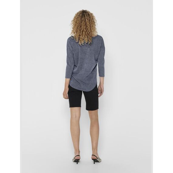 ONLY Damen Onlalba 3/4 Top JRS Noos Langarmshirt, Windward Blue,XXL