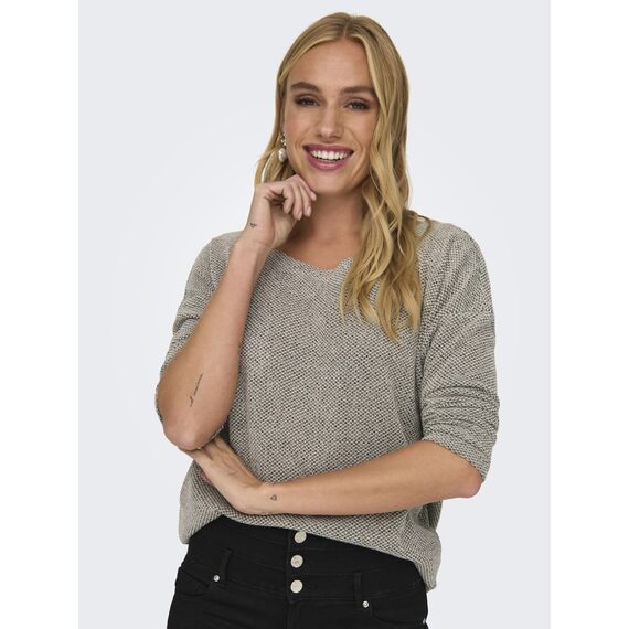 ONLY Female Top Oversize Oberteil mit 3/4-Ärmeln