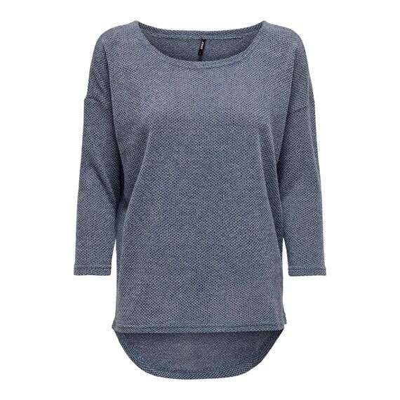 ONLY Damen Onlalba 3/4 Top JRS Noos Langarmshirt, Windward Blue,XXL