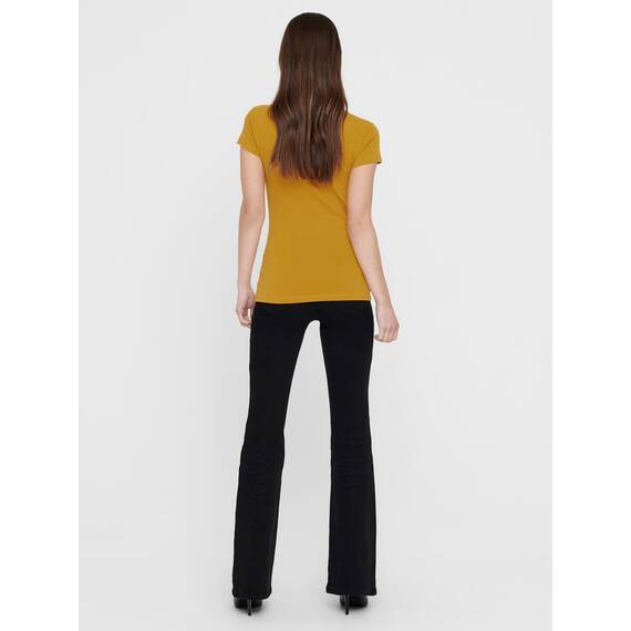 ONLY 3er Pack Damen T-Shirt schwarz oder weiß Kurzarm lang Basic Sommer T-Shirts XS S M L XL 15209153 (Farb Mix 6, L)