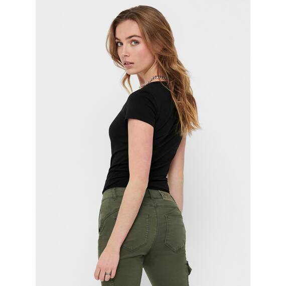 ONLY 3er Pack Damen T-Shirt schwarz oder weiß Kurzarm lang Basic Sommer T-Shirts XS S M L XL 15209153
