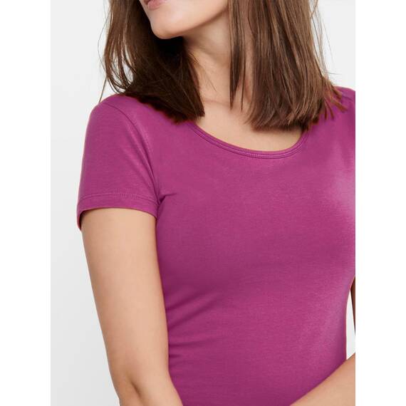 ONLY 3er Pack Damen T-Shirt schwarz oder weiß Kurzarm lang Basic Sommer T-Shirts XS S M L XL 15209153