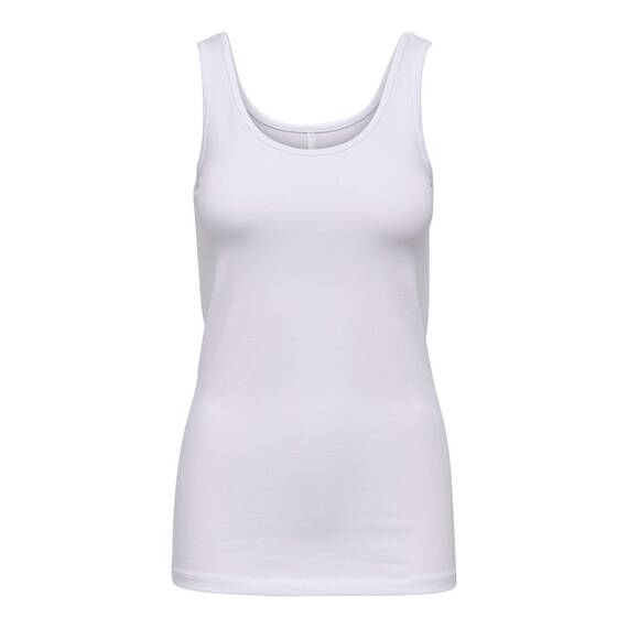 ONLY Damen 2er-Pack Tank-Top Oberteil Verschiedene Träger Shirt Unterhemd, Farbe:White, Größe:S