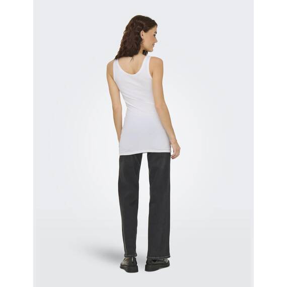 ONLY Damen Onllive Love New Long Tt 2Pack JRS Noos, White, XS (2er Pack)
