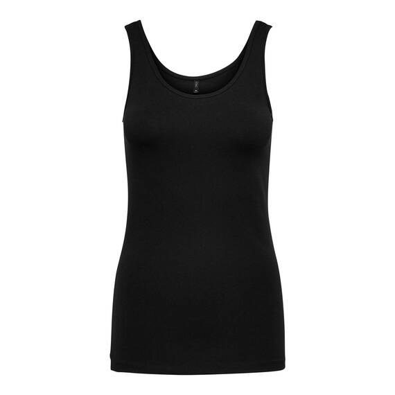 ONLY Damen 2er-Pack Tank-Top Oberteil Verschiedene Träger Shirt Unterhemd, Farbe:weiß/schw., Größe:S