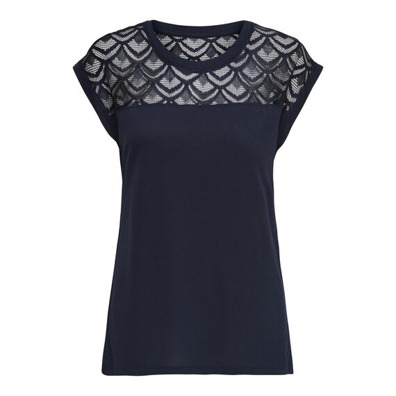 ONLY NOS Damen onlNICOLE S/S Mix TOP NOOS T-Shirt, per Pack Blau (Night Sky Night Sky), 36 (Herstellergröße: S)