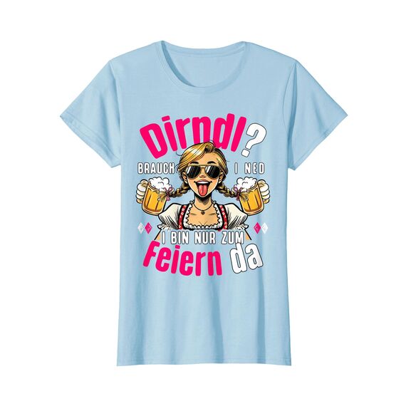 Passend für Oktoberfest Outfit Damen Trachtenshirt Trachten T-Shirt
