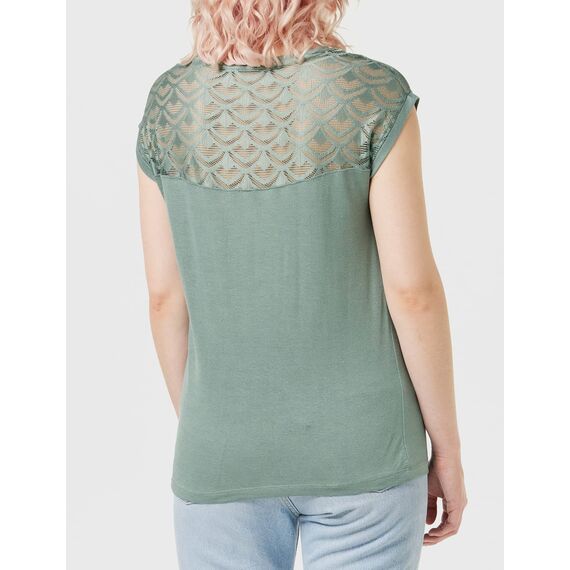 ONLY Damen Onlnicole S/S Mix Top Noos Blouse, Chinois Green,XXS