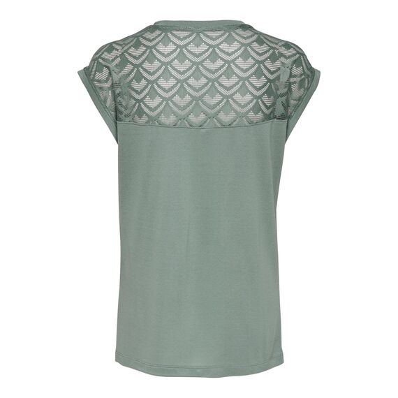 ONLY Damen Onlnicole S/S Mix Top Noos Blouse, Chinois Green,XXS