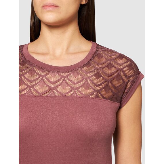 ONLY Damen Onlnicole S/S Mix Top Noos Blouse, Rose Brown,3XL