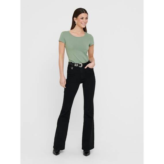 ONLY Damen Onllive Love SS Oneck TOP JRS, Birch/Arona/Mineral red/Hedge, XL