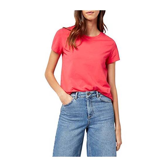 ONLY Damen T-Shirt Onllive Love TRENDY SS O-Neck TOP NOOS, Gr. 42 (Herstellergröße: XL), Rosa (Teaberry Teaberry)