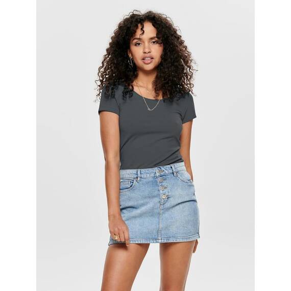 ONLY Damen Onllive Love SS Oneck TOP JRS, Peacoat/Moonlight Blue/Tradewi, S