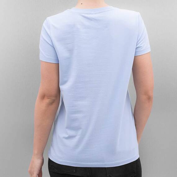 ONLY Damen T-Shirt Onllive Love TRENDY SS O-Neck TOP NOOS, Gr. 42 (Herstellergröße: XL), Blau (Cashmere Blue Cashmere Blue)