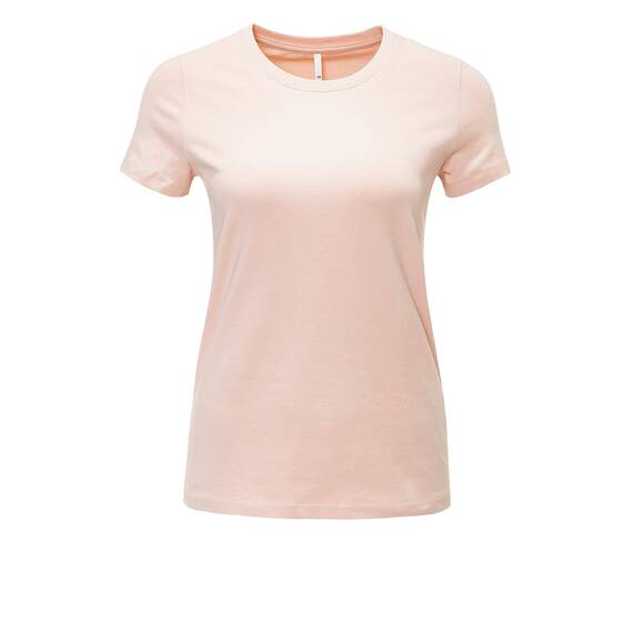 ONLY Damen T-Shirt Onllive Love TRENDY SS O-Neck TOP NOOS, Gr. 42 (Herstellergröße: XL), Rosa (Peach Whip Peach Whip)
