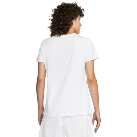 Nike Damen Club T Shirt, White/Black, L EU