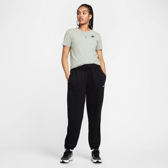 Nike Sportswear Club Essentials Damen-T-Shirt, Jade Horizon/Black, DX7902-370, L