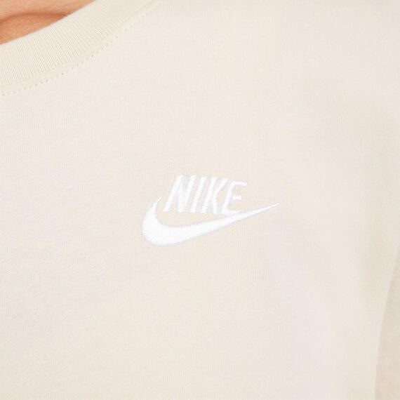 Nike Damen NSW Club T-Shirt, Sanddrift/White, M EU