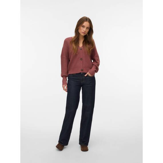 VERO MODA Vmlea Ls V-Neck Cuff Cardigan Noos