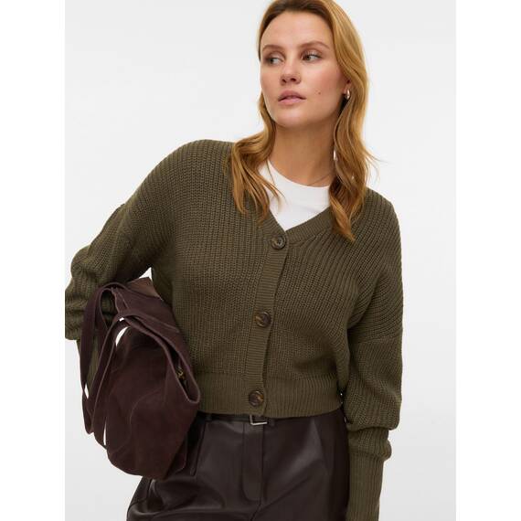 VERO MODA Vmlea Ls V-Neck Cuff Cardigan Noos