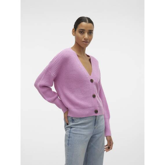 VERO MODA VMLEA LS V-Neck Cuff Cardigan NOOS