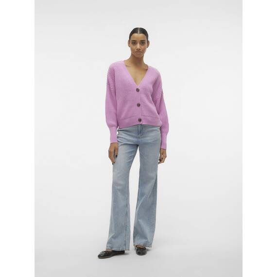 VERO MODA VMLEA LS V-Neck Cuff Cardigan NOOS