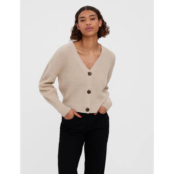 VERO MODA Vmlea Ls V-Neck Cuff Cardigan Noos