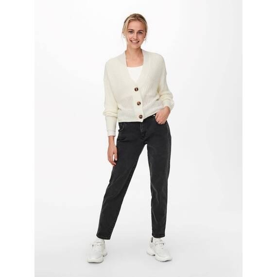 ONLY Female Strickjacke Struktur, Farbe:Creme, Größe:XS