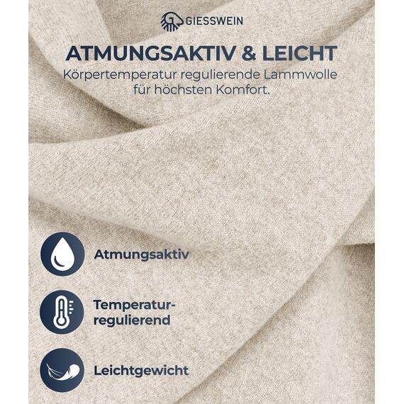Giesswein Merino Lambswool Cape Merino Lambswool Cape - Eleganter Feinstrick Überwurf aus Lammwolle, Merinowolle Cape für Damen, XXL Umhängetuch, Poncho-Schal
