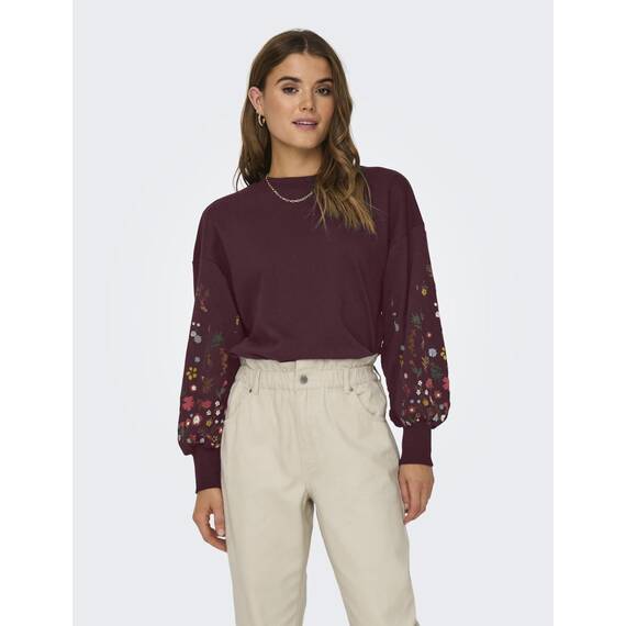Onlbrooke L/S O-Neck Flower SWT Noos