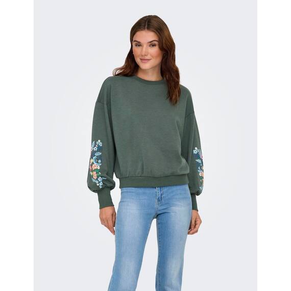 Onlbrooke L/S O-Neck Flower SWT Noos