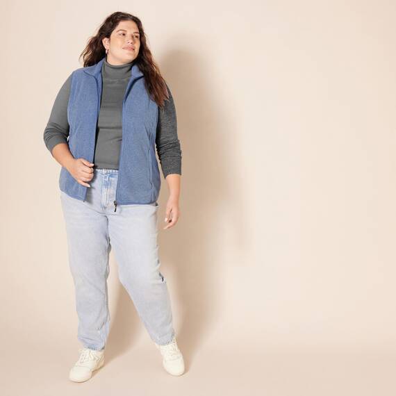 Amazon Essentials Damen Leichter, Langärmeliger Rollkragenpullover, Klassischer Schnitt (Erhältlich In Übergröße), Dunkelgrau Meliert, L