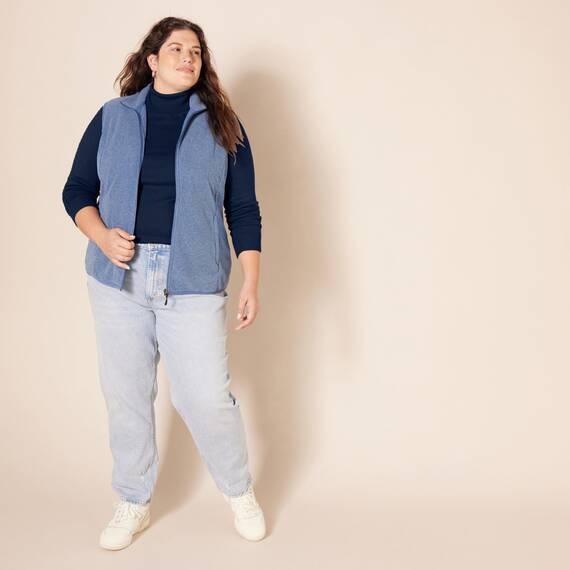 Amazon Essentials Damen Leichter, Langärmeliger Rollkragenpullover, Klassischer Schnitt (Erhältlich In Übergröße), Marineblau, L
