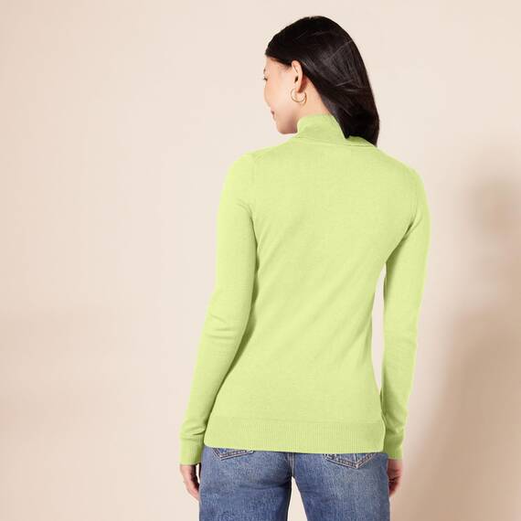 Amazon Essentials Damen Leichter, Langärmeliger Rollkragenpullover, Klassischer Schnitt (Erhältlich In Übergröße), Lindgrün, XL