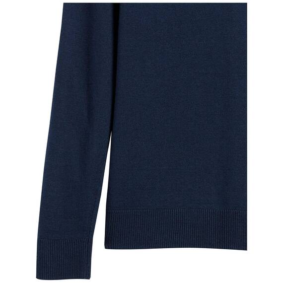 Amazon Essentials Damen Leichter, Langärmeliger Rollkragenpullover, Klassischer Schnitt (Erhältlich In Übergröße), Marineblau, L