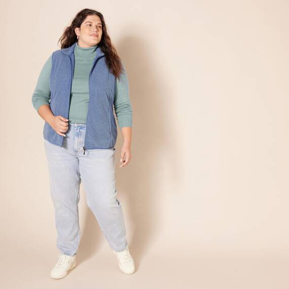 Amazon Essentials Damen Leichter, Langärmeliger Rollkragenpullover, Klassischer Schnitt (Erhältlich In Übergröße), Salbeigrün Meliert, XL