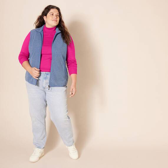 Amazon Essentials Damen Leichter, Langärmeliger Rollkragenpullover, Klassischer Schnitt (Erhältlich In Übergröße), Kräftiges Rosa, XL