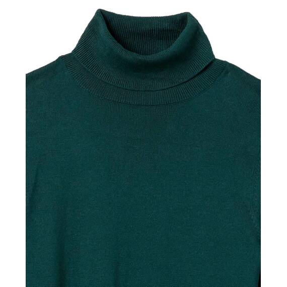 Amazon Essentials Damen Leichter, Langärmeliger Rollkragenpullover, Klassischer Schnitt (Erhältlich In Übergröße), Tannengrün, XL