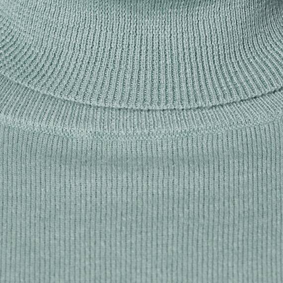 Amazon Essentials Damen Leichter, Langärmeliger Rollkragenpullover, Klassischer Schnitt (Erhältlich In Übergröße), Salbeigrün Meliert, XL