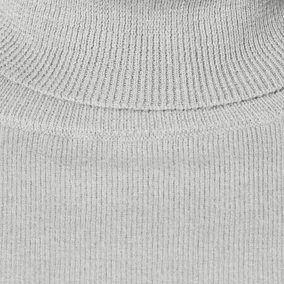 Amazon Essentials Damen Leichter, Langärmeliger Rollkragenpullover, Klassischer Schnitt (Erhältlich In Übergröße), Hellgrau Meliert, XXL
