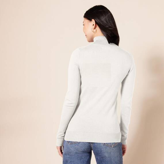 Amazon Essentials Damen Leichter, Langärmeliger Rollkragenpullover, Klassischer Schnitt (Erhältlich In Übergröße), Elfenbein, XL