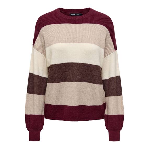 ONLY Onlatia L/S Stripe Pullover KNT Noos
