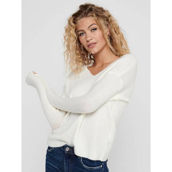 ONLY Damen ONLCAMILLA V-Neck Strickpullover 2-Pack, Rose Brown Melange/Birch Melange, XS