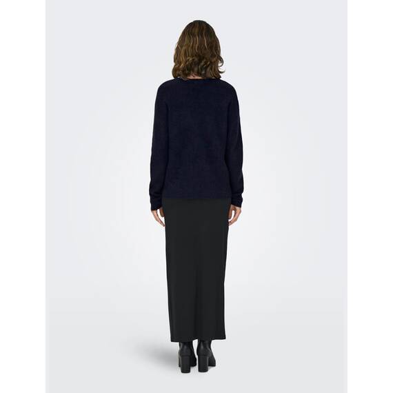 ONLY Damen ONLCAMILLA V-Neck L/S Strickpullover KNT 15204588, Night Sky,S