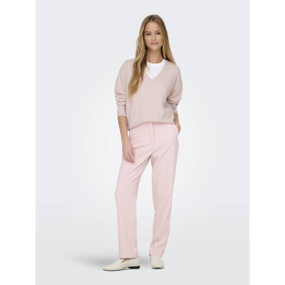 ONLY Damen Strickpullover V-Ausschnitt Sweater Onlrica Life L/S V-Neck Pullo KNT Noos 15224360 ,Blushing Bride ,XS
