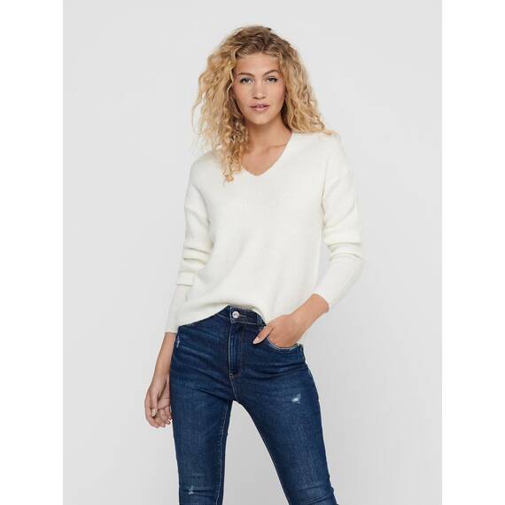 ONLY Damen ONLCAMILLA V-Neck Strickpullover 2-Pack, Rose Brown Melange/Birch Melange, M