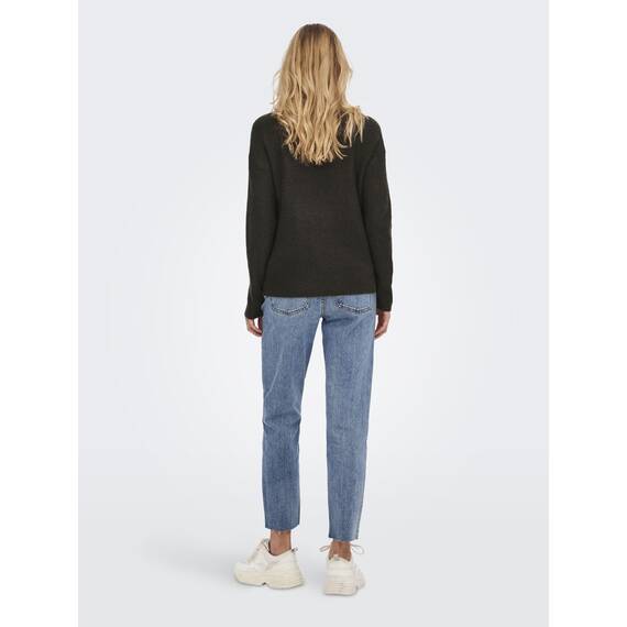 ONLY Damen Onlcamilla V-neck L/S Knt Noos Pullover, Mulch, S EU