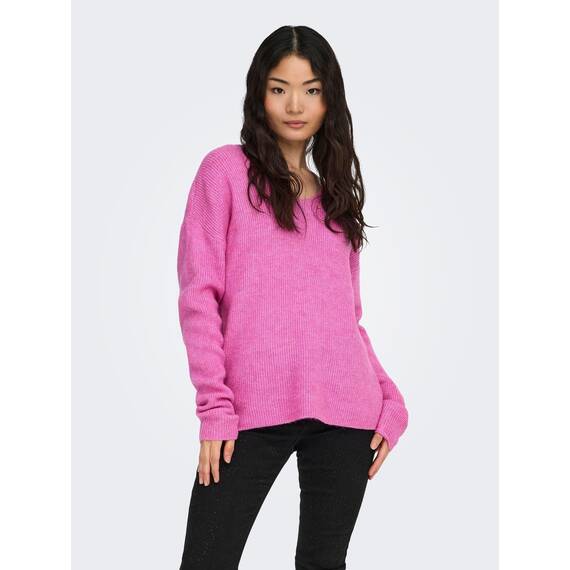 ONLY Onlcamilla V-Neck L/S Pullover KNT Noos