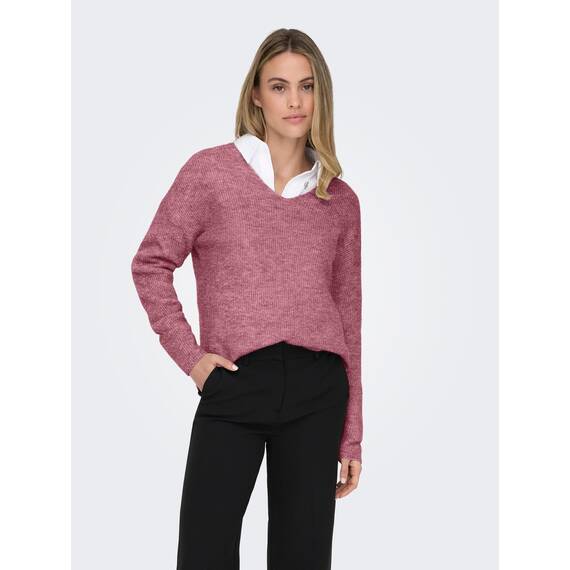 ONLY Onlcamilla V-Neck L/S Pullover KNT Noos