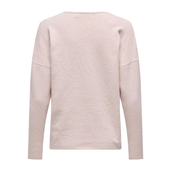 ONLY Damen Strickpullover V-Ausschnitt Sweater Onlrica Life L/S V-Neck Pullo KNT Noos 15224360 ,Blushing Bride ,XS